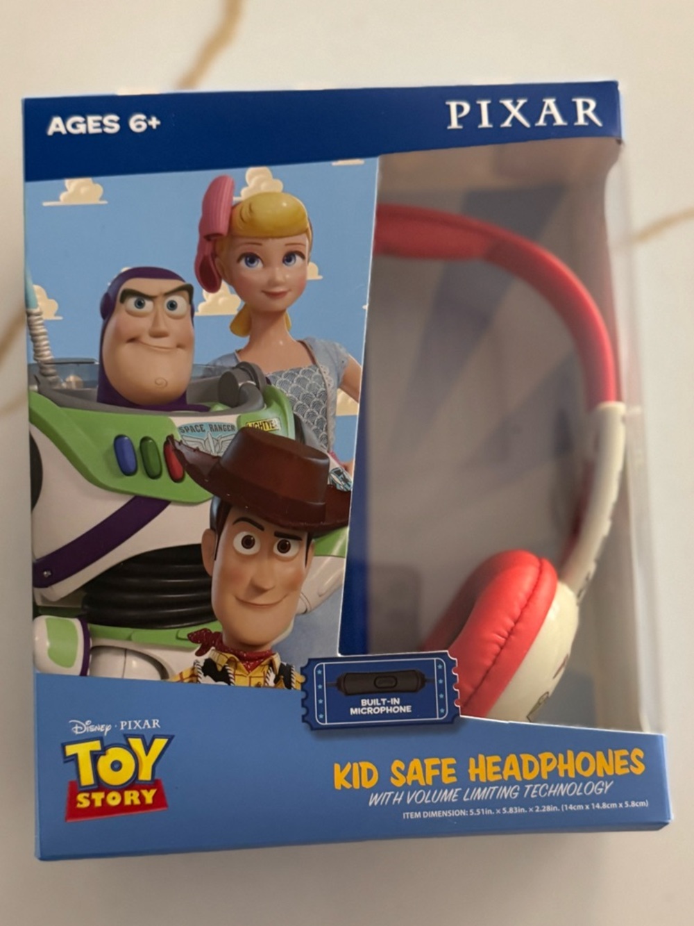 Toy Story Kid Safe Headphones - Red & White